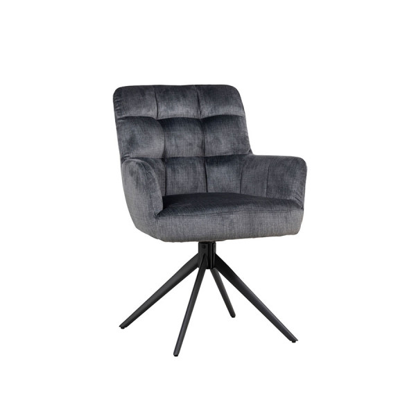 Benno Swivel Dining Chair Grey